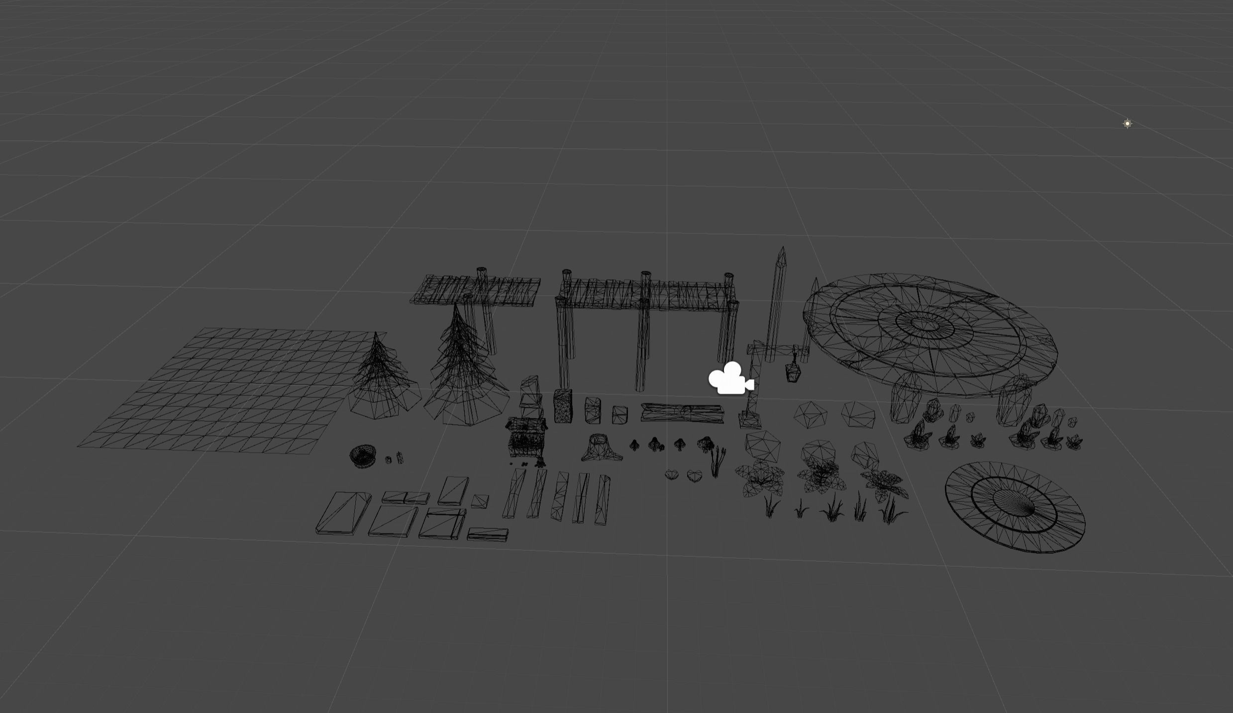 Low Poly Fantasy Battle Arena Low-poly 3D model_5