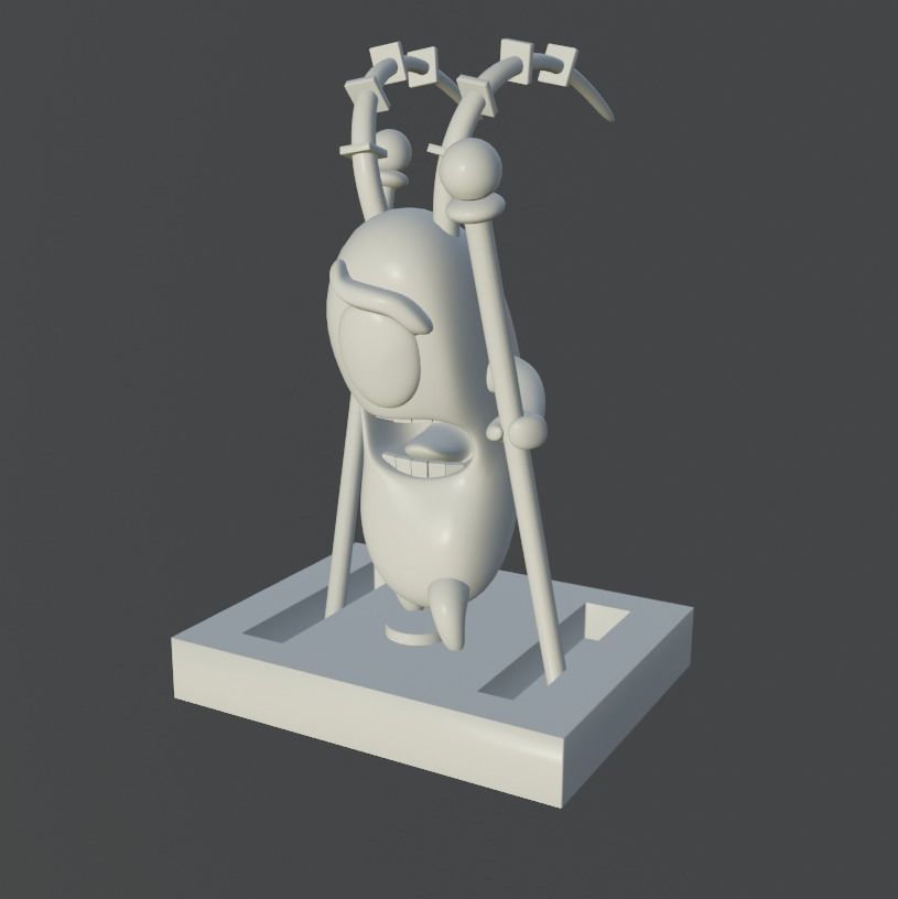 Plankton from SpongeBob 3d printer model 3D print model_11