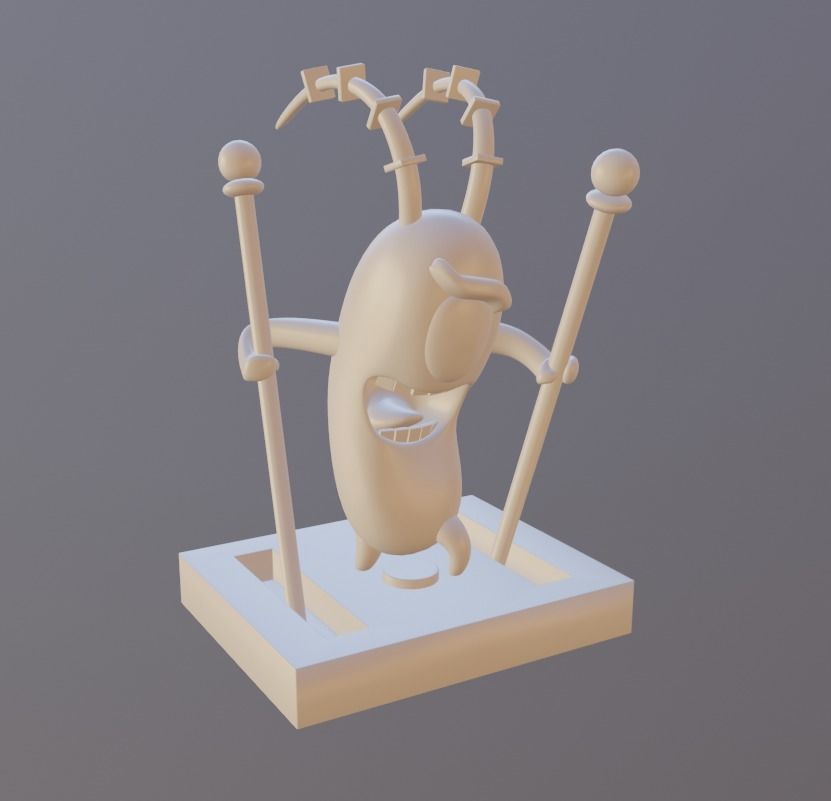 Plankton from SpongeBob 3d printer model 3D print model_6