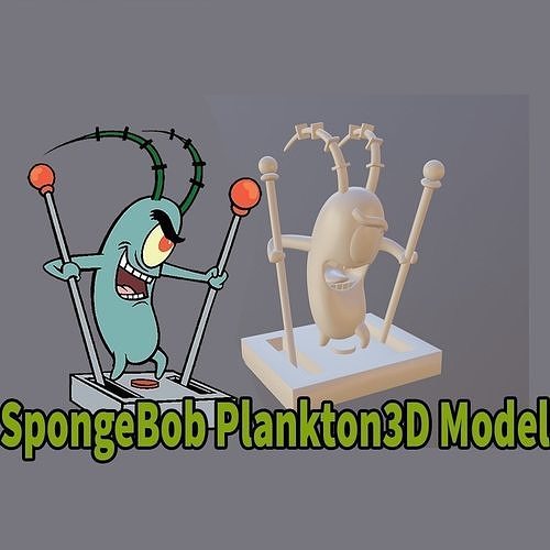 Plankton from SpongeBob 3d printer model 3D print model