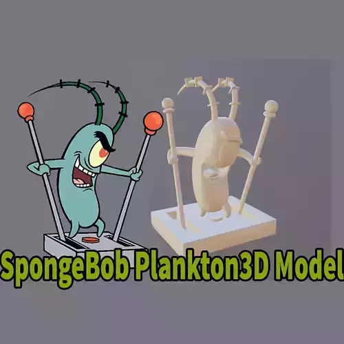 Plankton from SpongeBob 3d printer model 3D print model