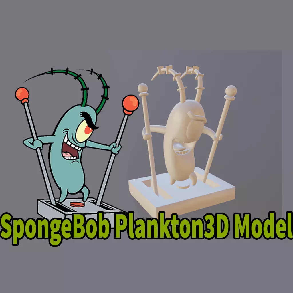 Plankton from SpongeBob 3d printer model 3D print model_0