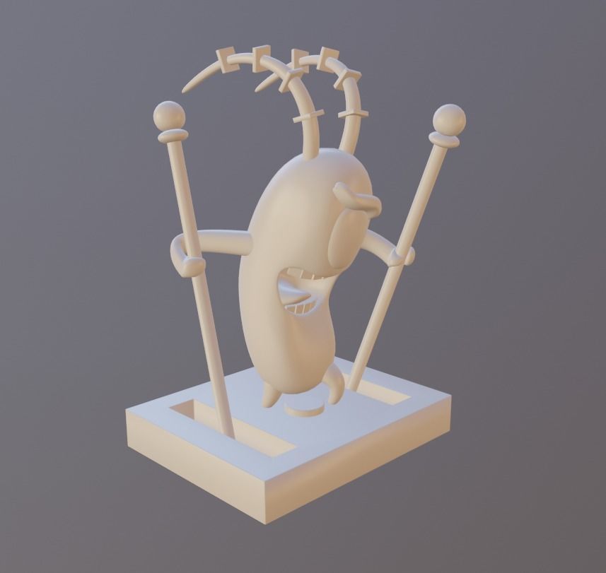 Plankton from SpongeBob 3d printer model 3D print model_5