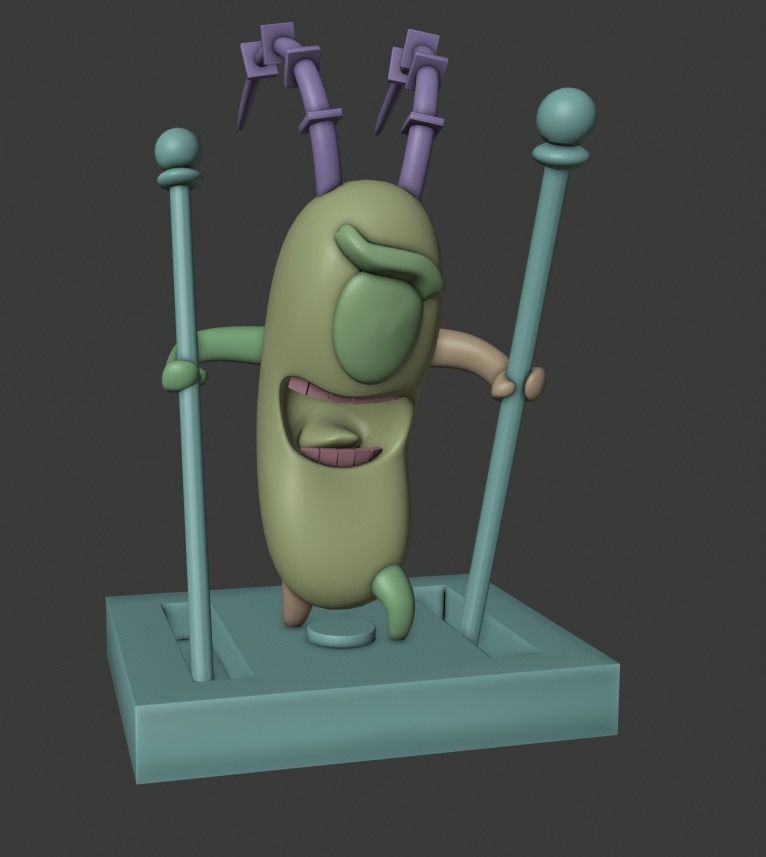 Plankton from SpongeBob 3d printer model 3D print model_22
