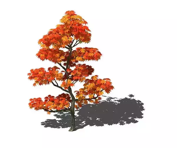 Game Models - Forest Trees - Maple Leaf