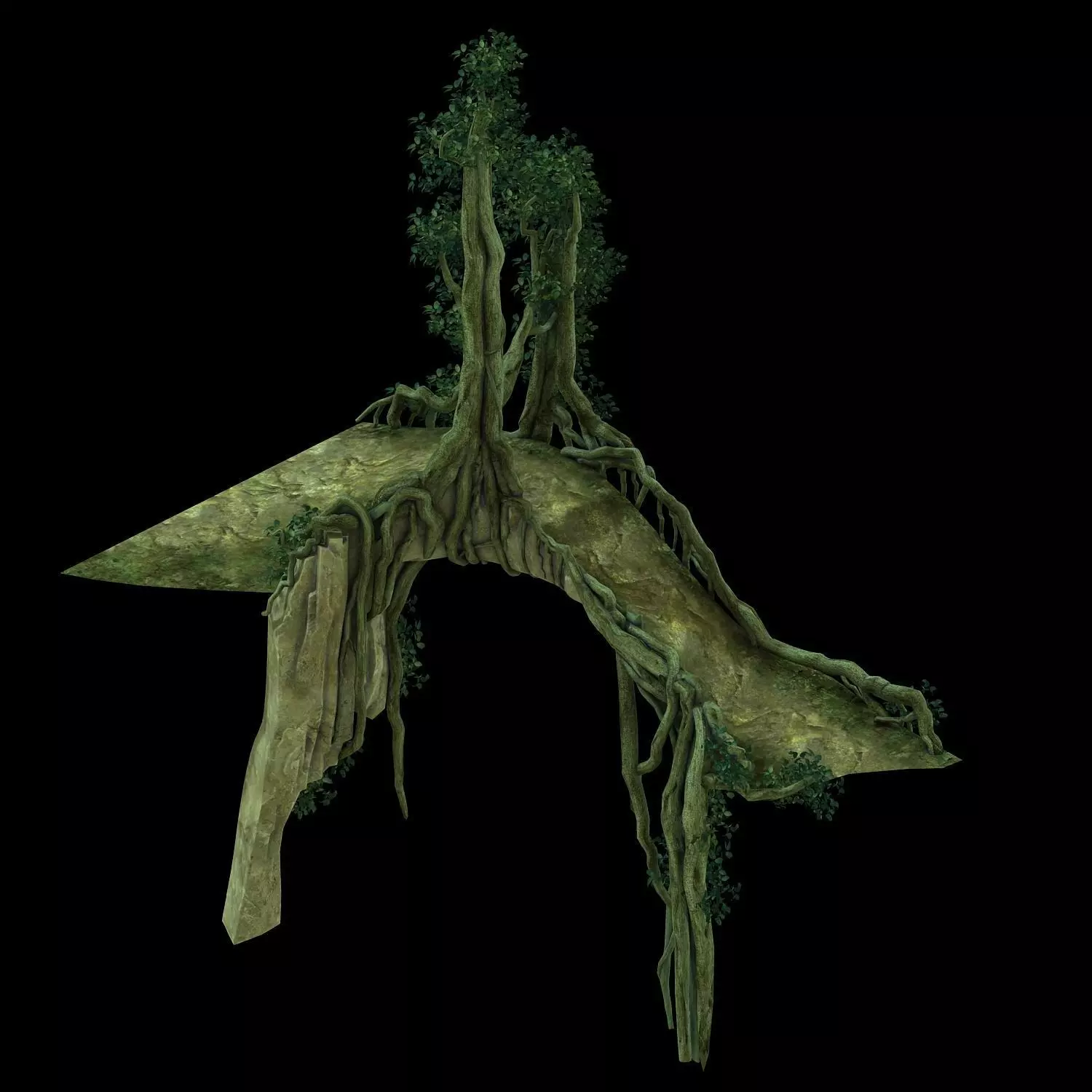 Game Model - Forest - Tree Bridge 01 3D model
