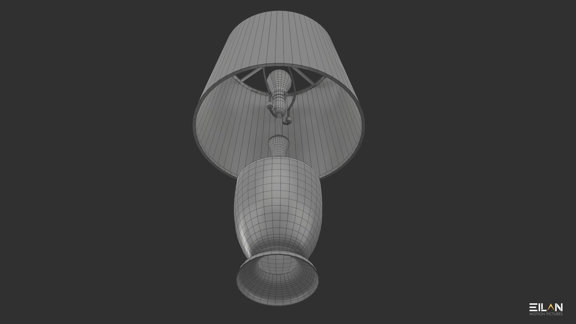 Brass Lamp Shade Low-poly 3D model_8