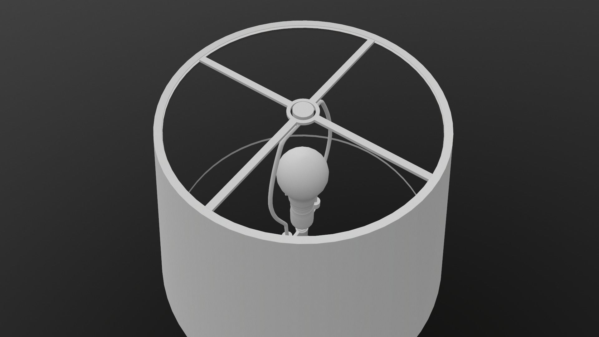 Brass Lamp Shade Low-poly 3D model_19