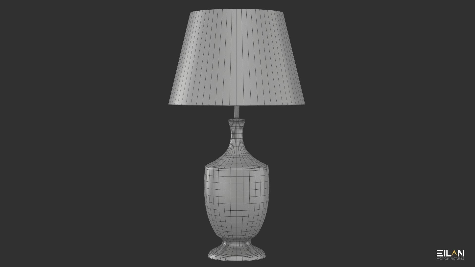 Brass Lamp Shade Low-poly 3D model_7