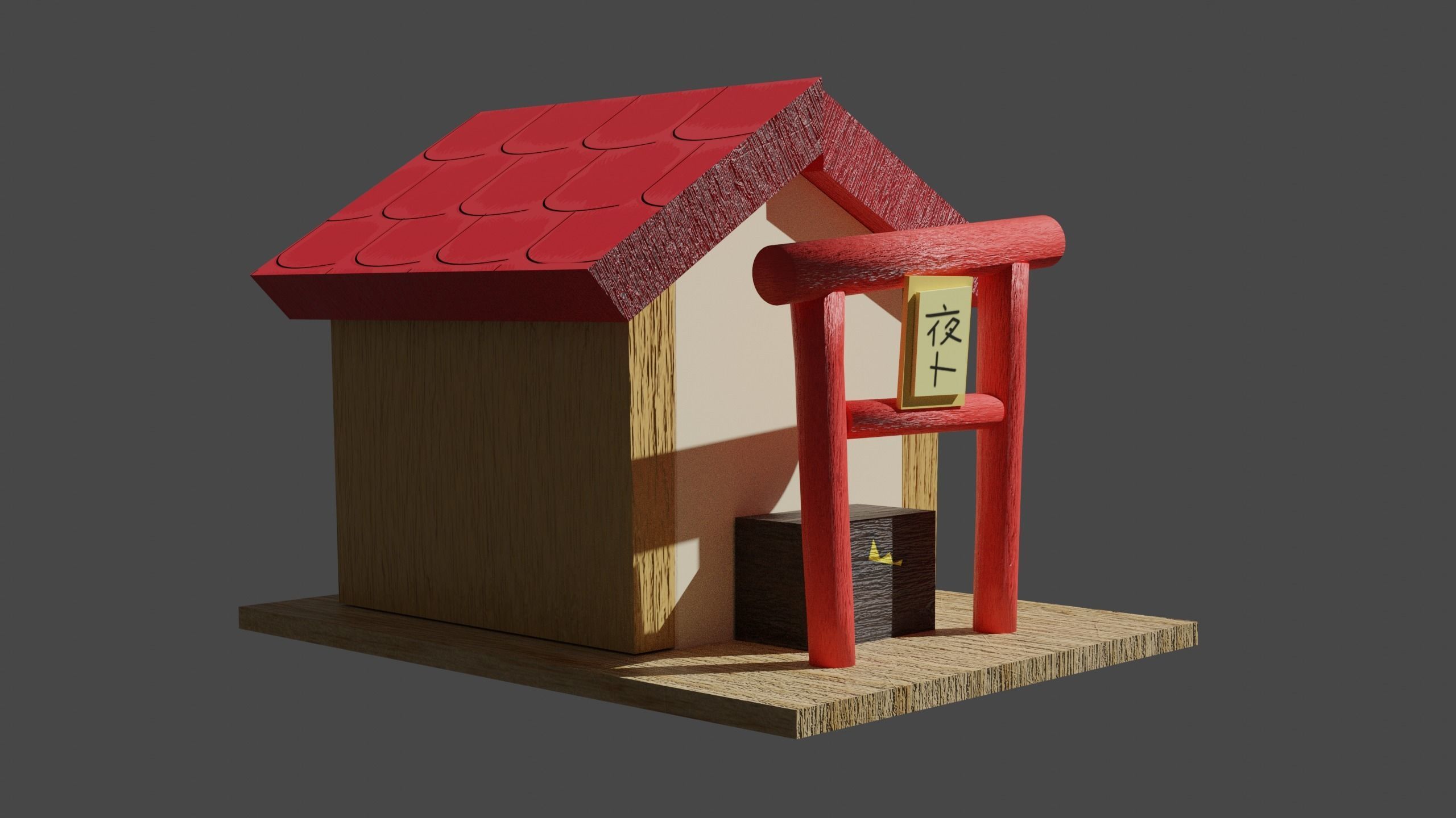 Yato Temple Free low-poly 3D model_1