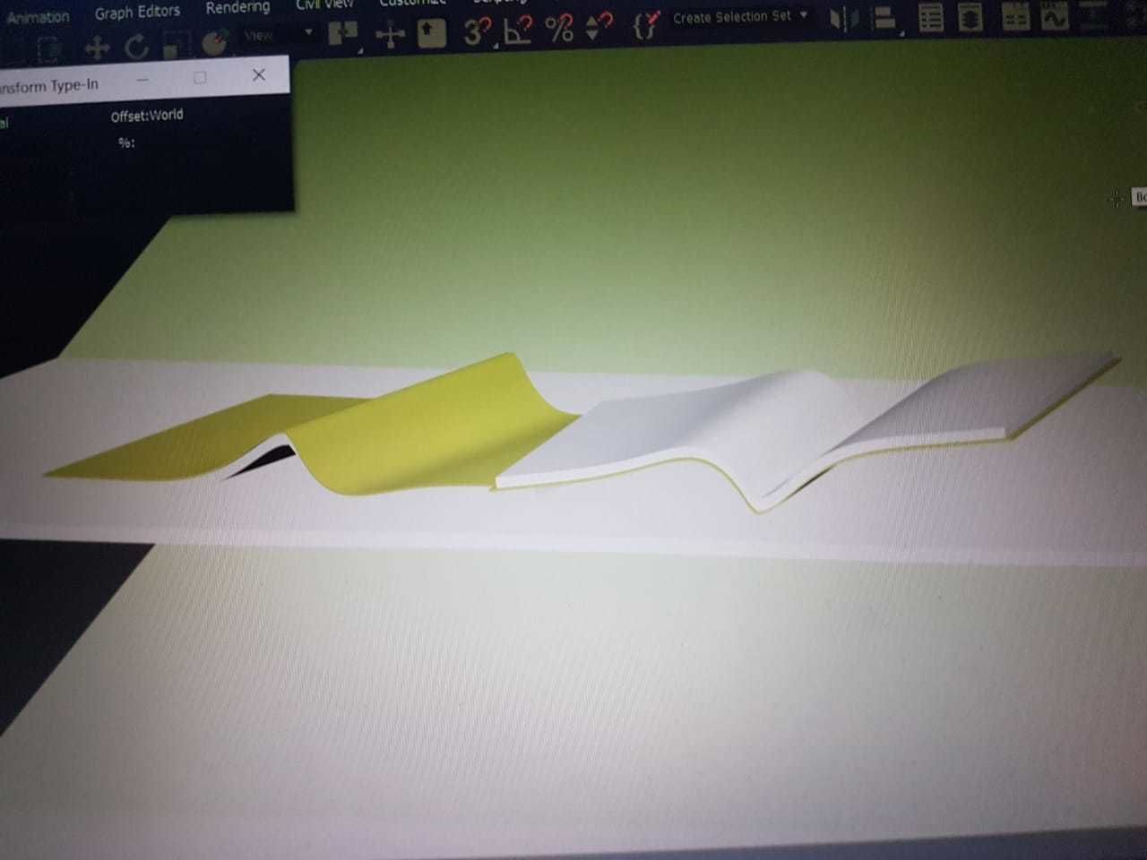 wardrobe and bed design 2 green and white  3D model_15