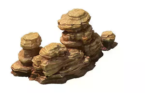 Game Model - Desert Gobi - Wind Stone 05