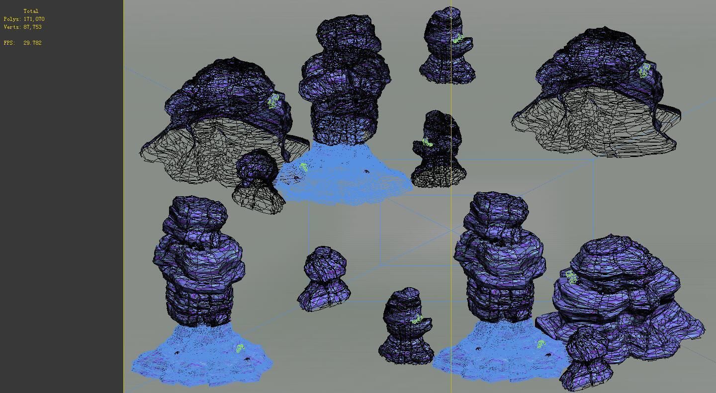 Game Model - Desert Gobi - Wind Stone 06 3D model_1