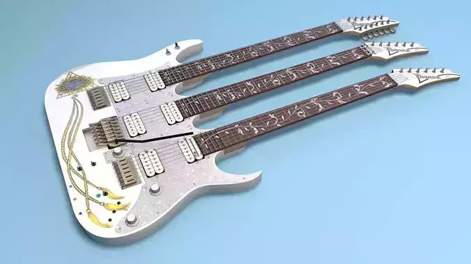 Ibanez Steve Vai Tripple Neck Guitar