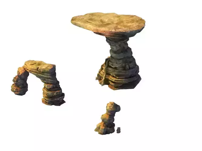 Game Model - Desert Gobi - Wind Stone 10