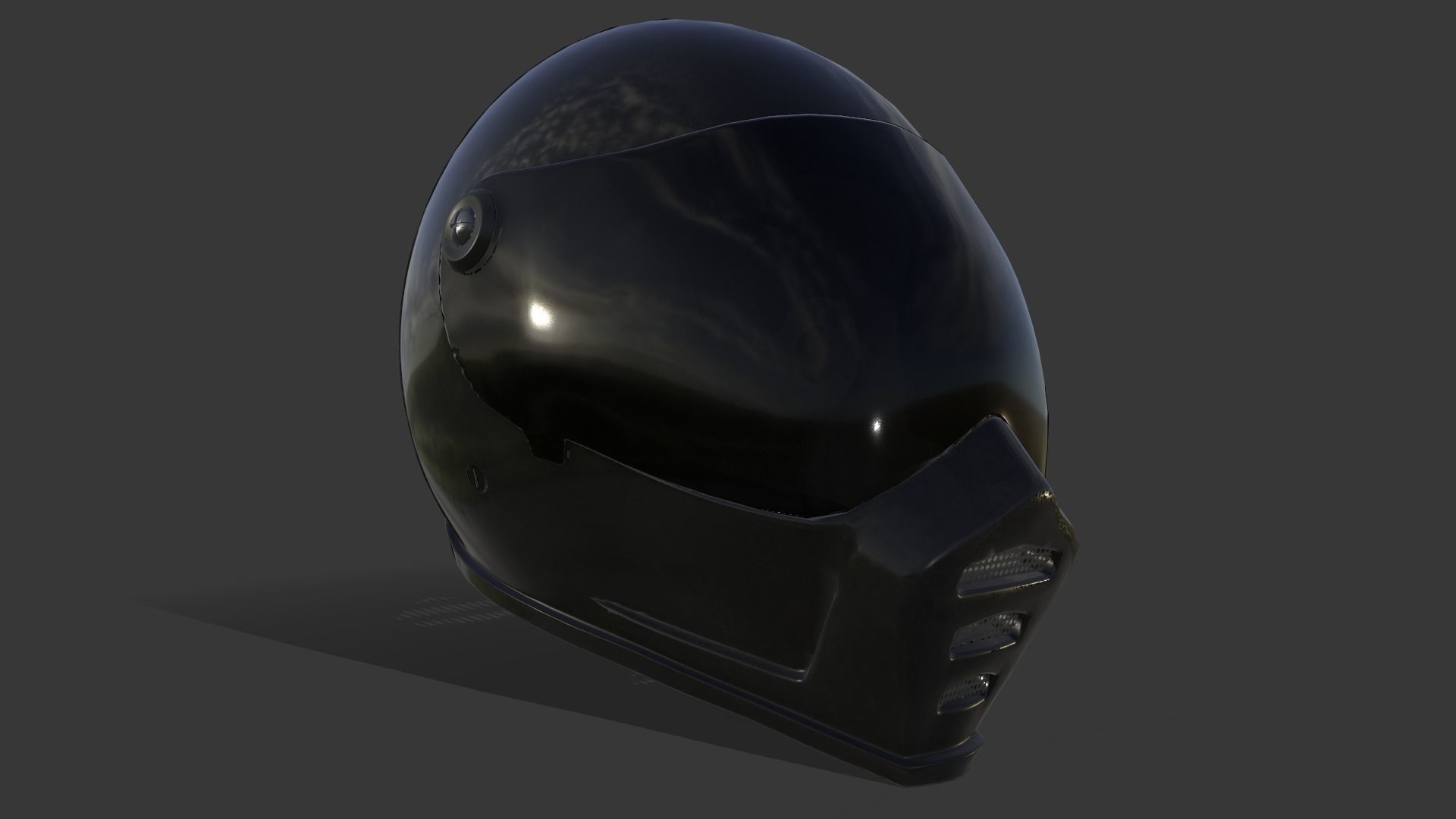 Motorcycle Helmet - Tutorial Included 3D model_21