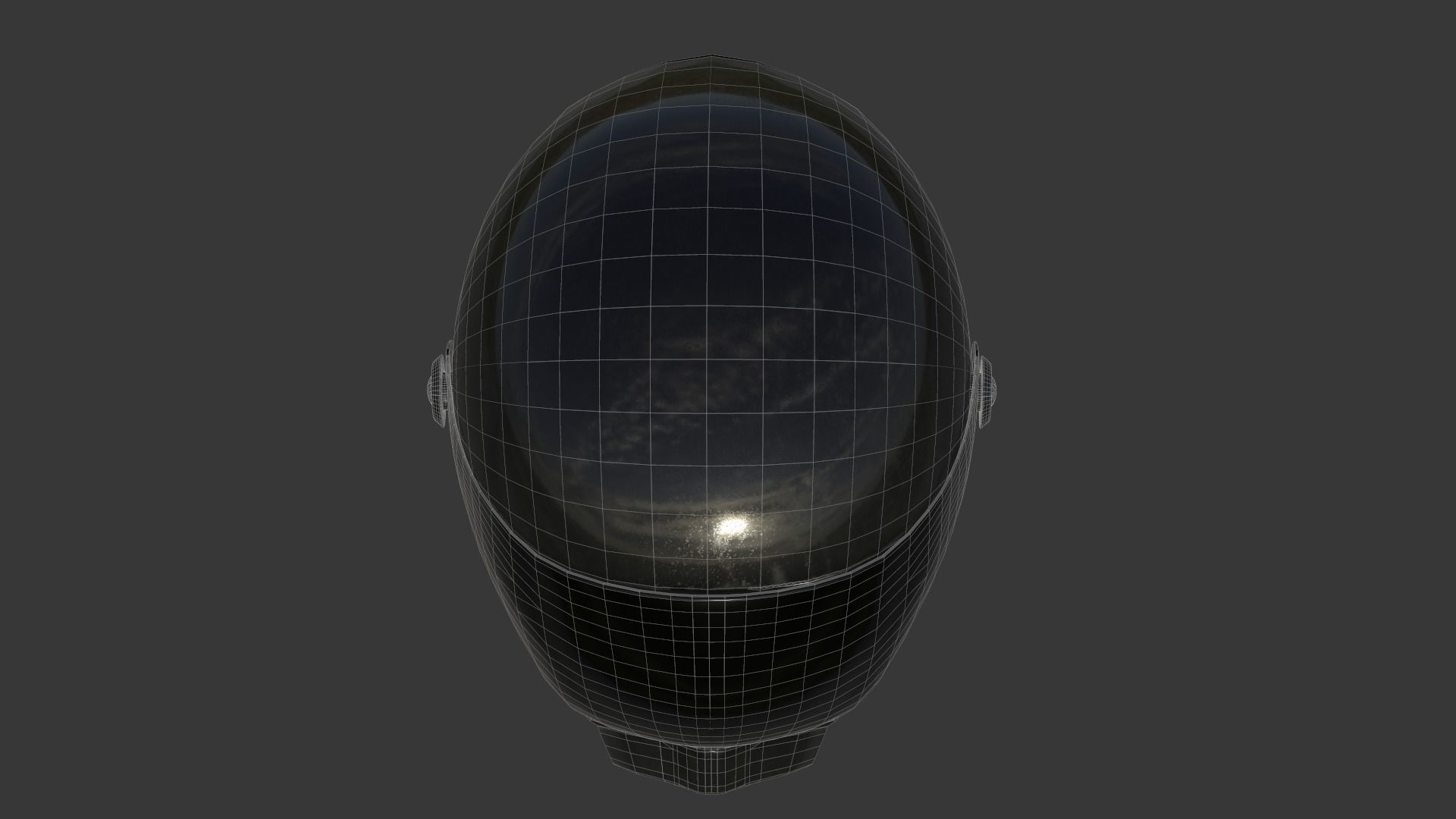 Motorcycle Helmet - Tutorial Included 3D model_14