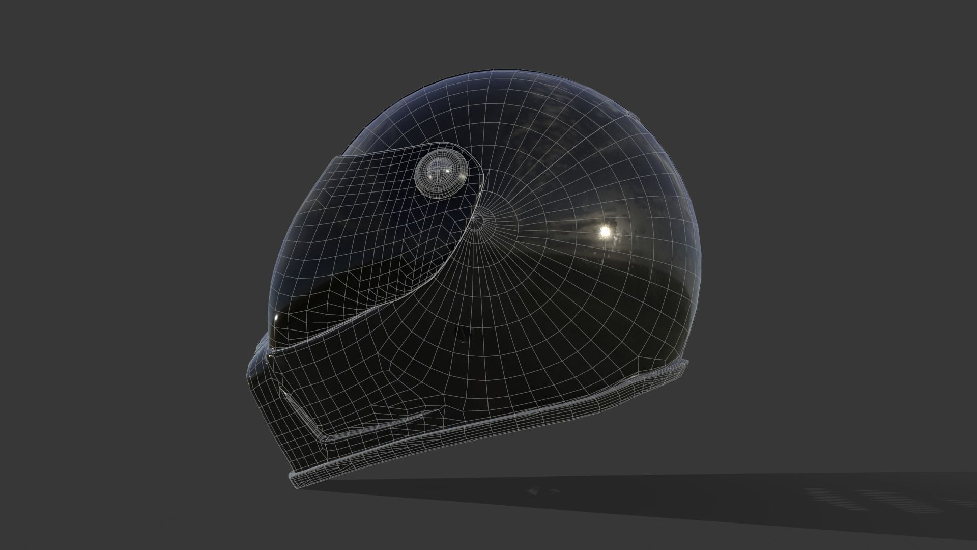 Motorcycle Helmet - Tutorial Included 3D model_16
