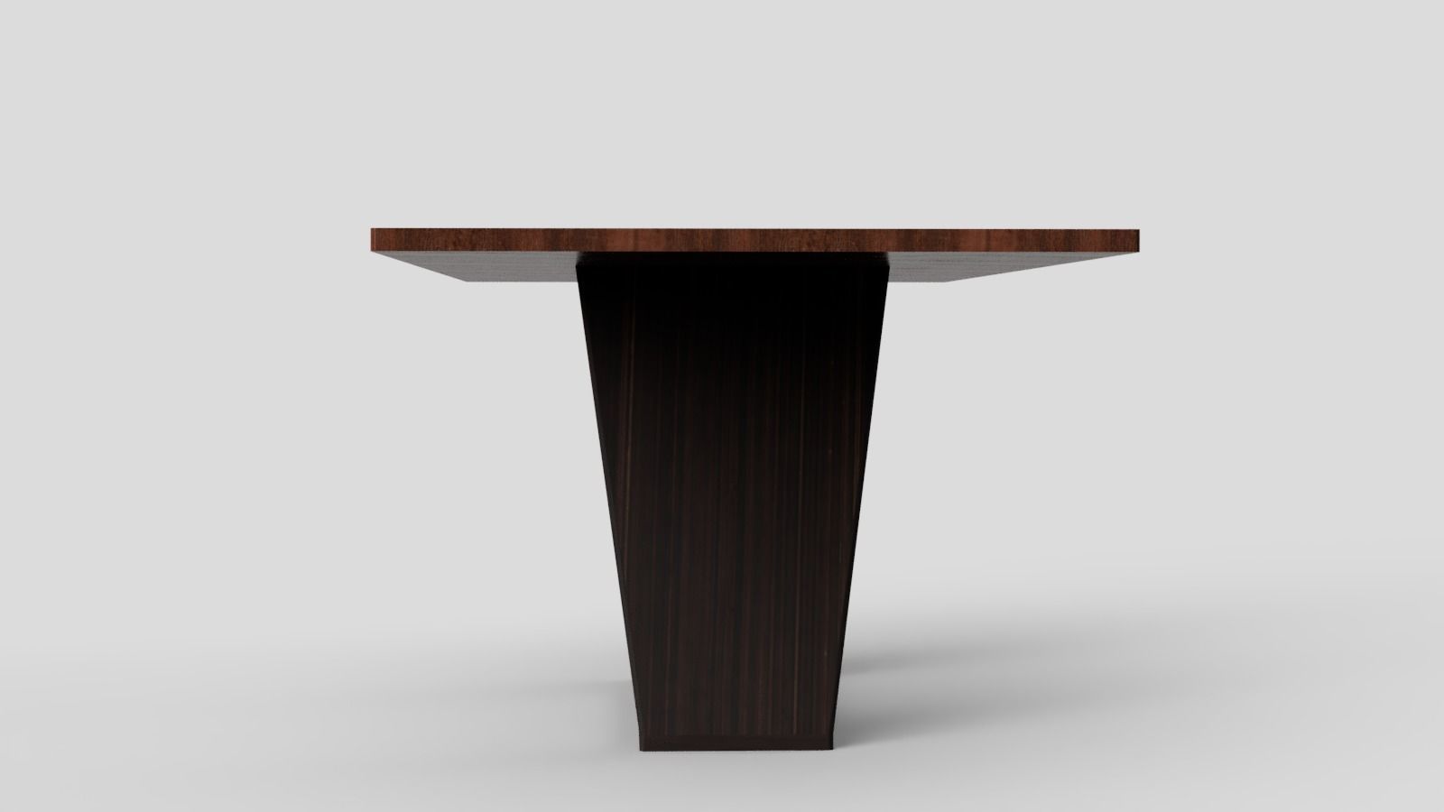 Modern Table Dark Brown 3D model_4
