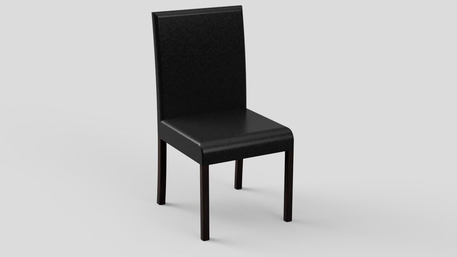 Modern Table Dark Brown 3D model_1