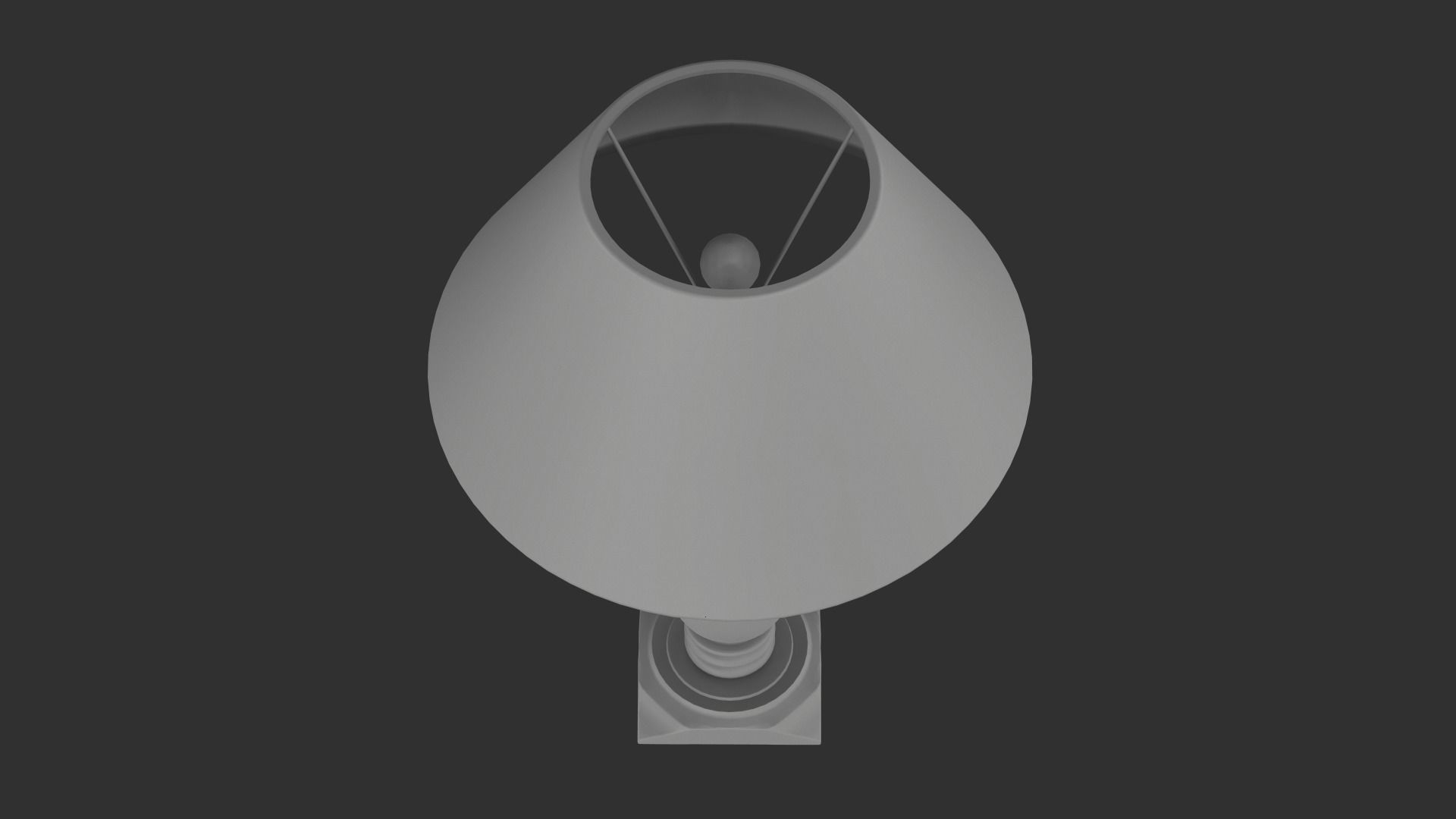 Wooden Lamp Shade Low-poly 3D model_14