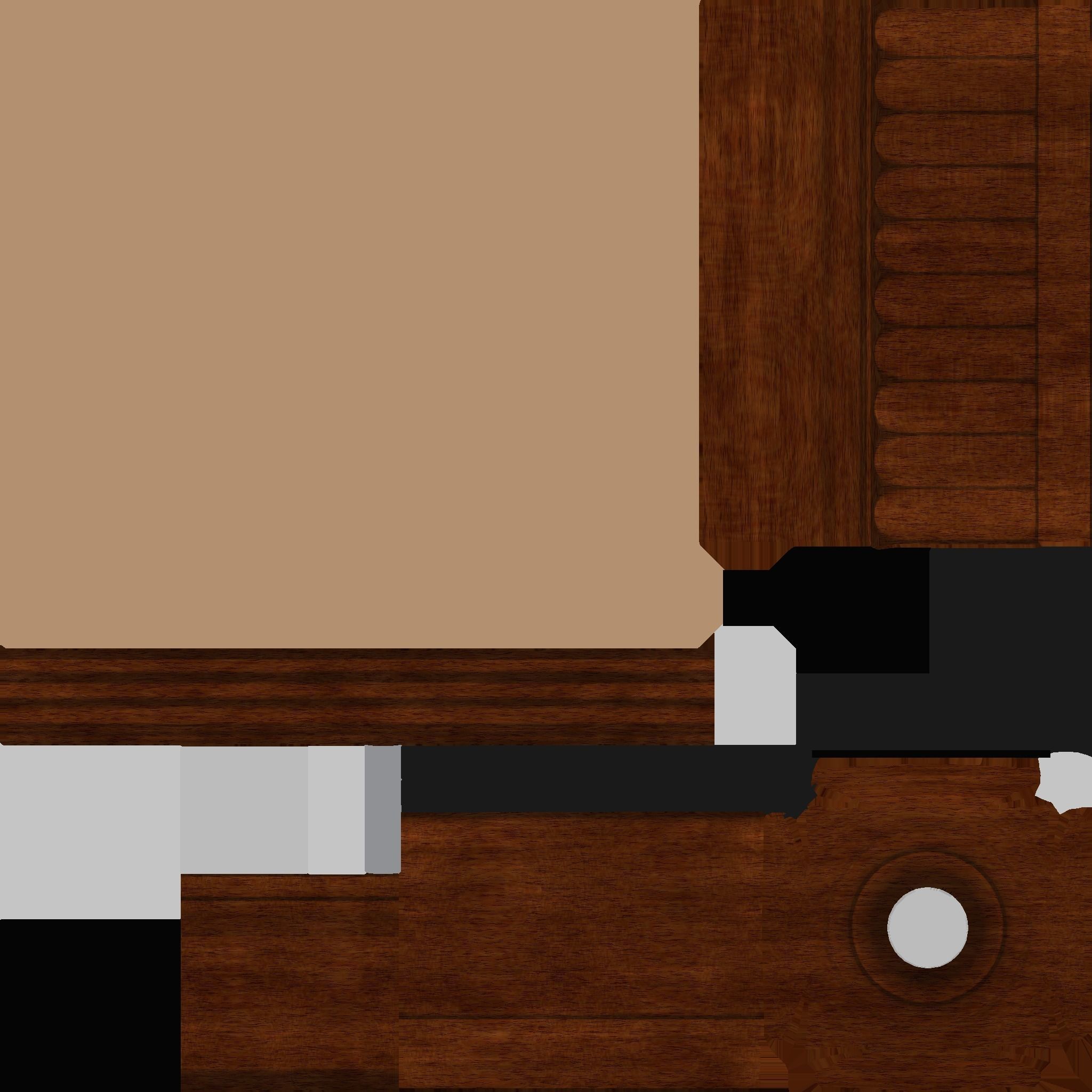 Wooden Lamp Shade Low-poly 3D model_23