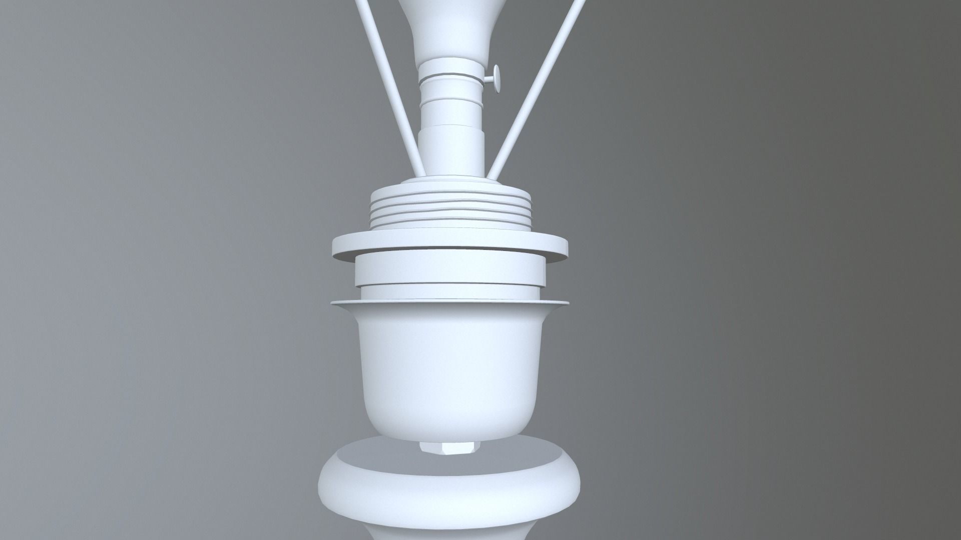 Wooden Lamp Shade Low-poly 3D model_17