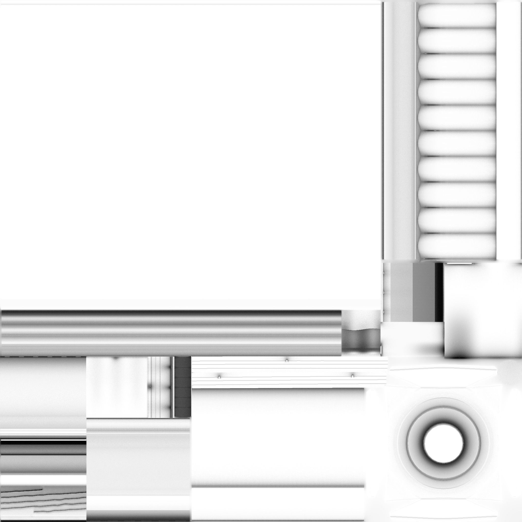 Wooden Lamp Shade Low-poly 3D model_24