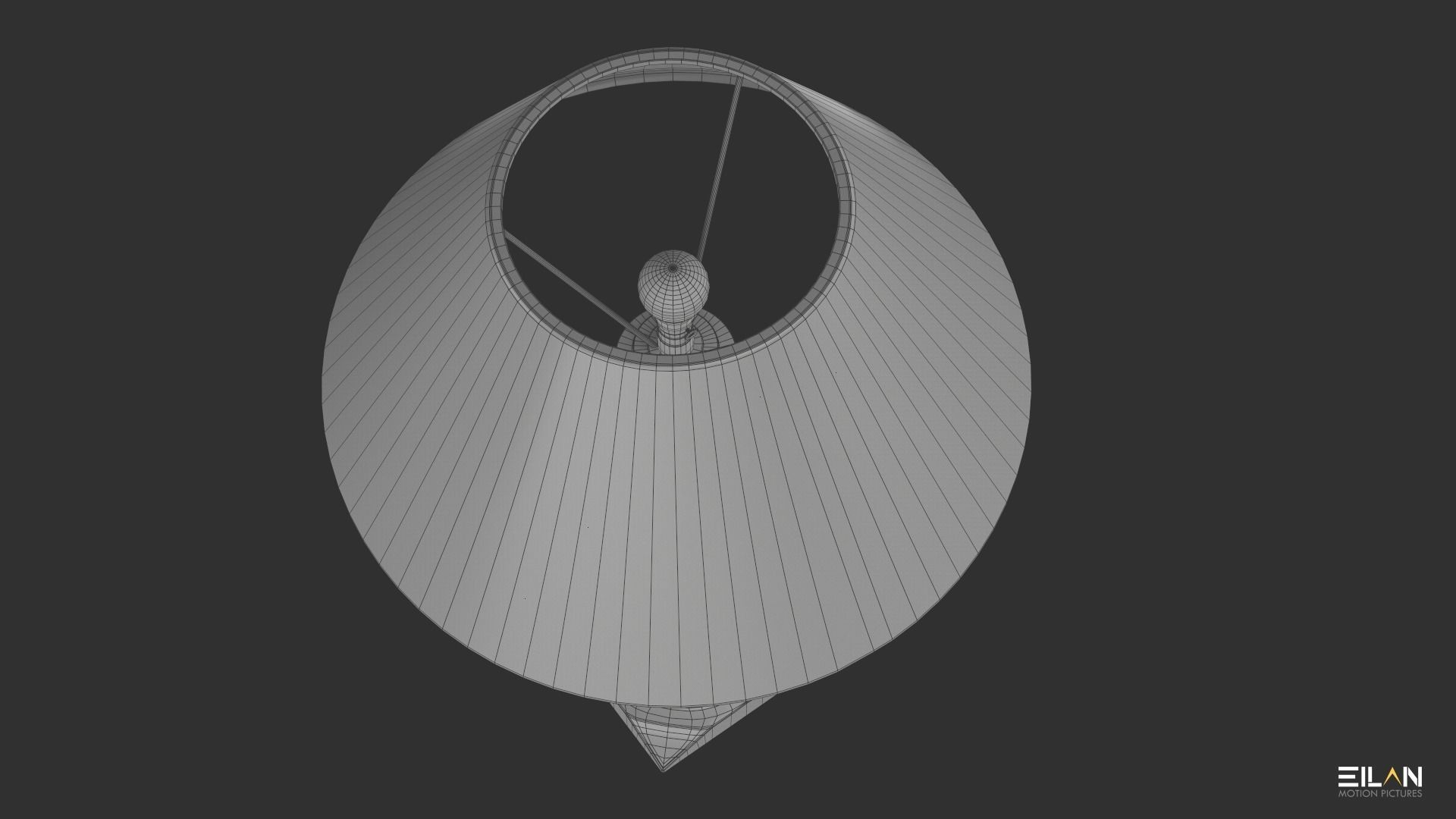 Wooden Lamp Shade Low-poly 3D model_10