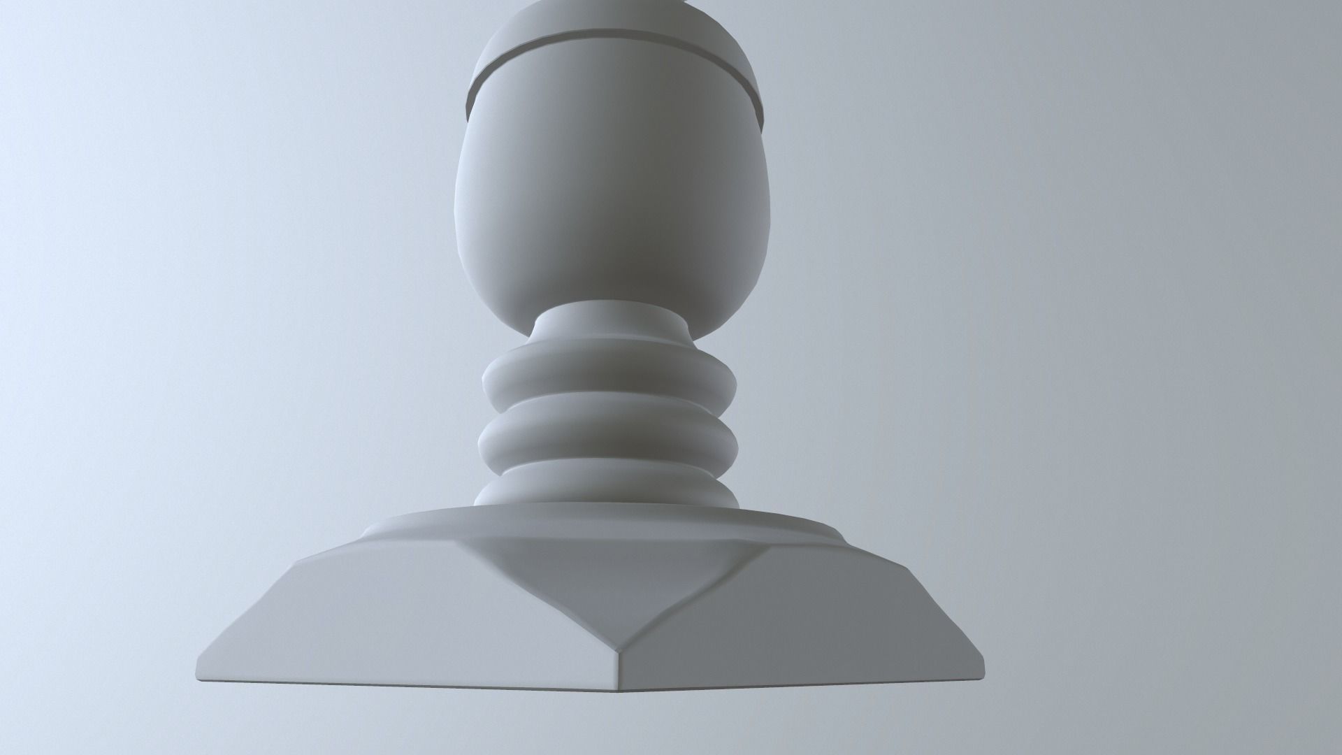 Wooden Lamp Shade Low-poly 3D model_21