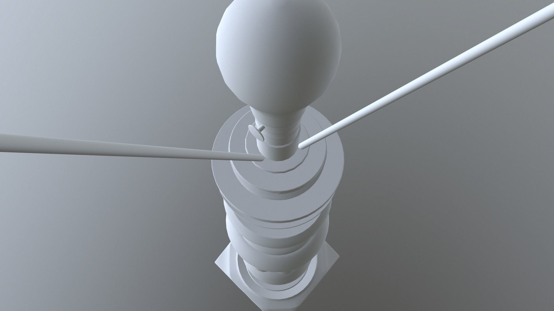 Wooden Lamp Shade Low-poly 3D model_19