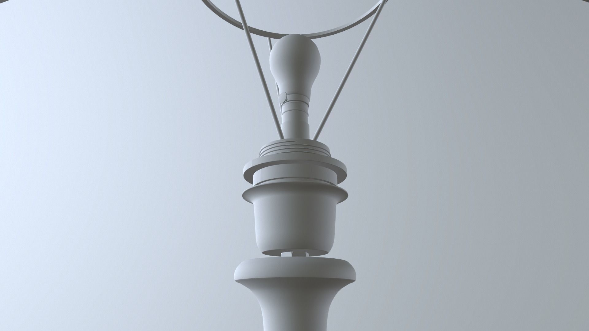 Wooden Lamp Shade Low-poly 3D model_18