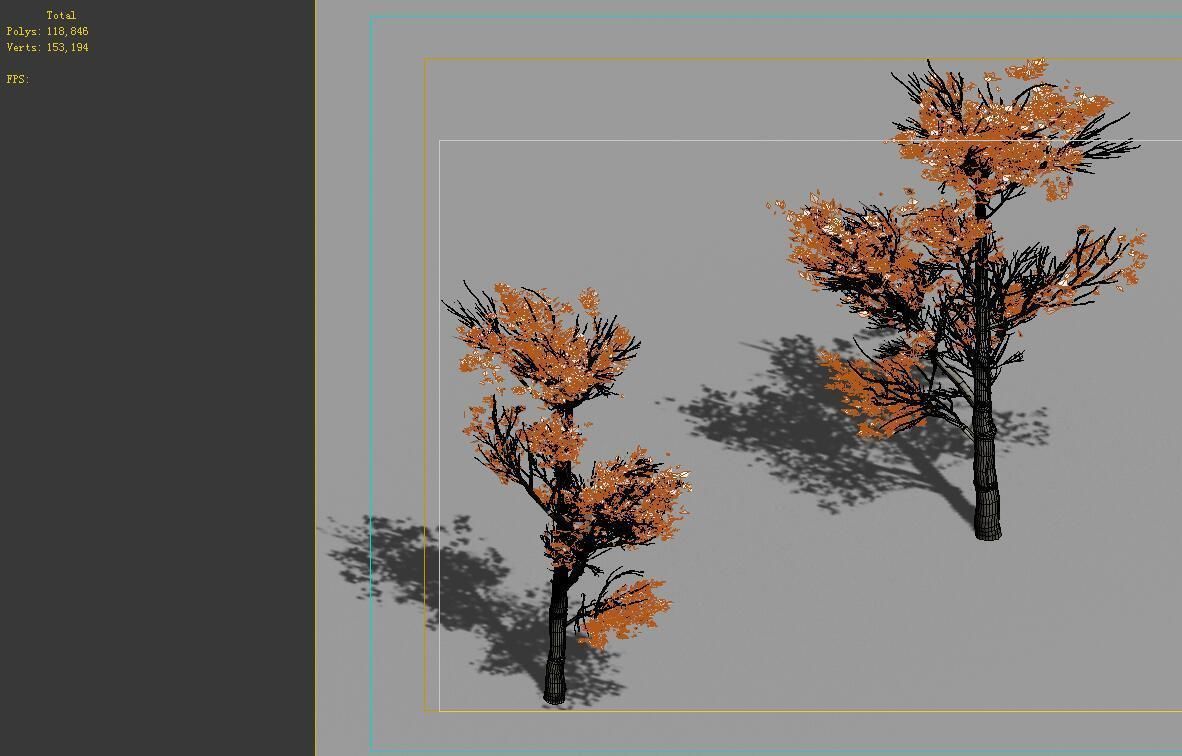 Game Model - Desert - Trees 03 3D model_2