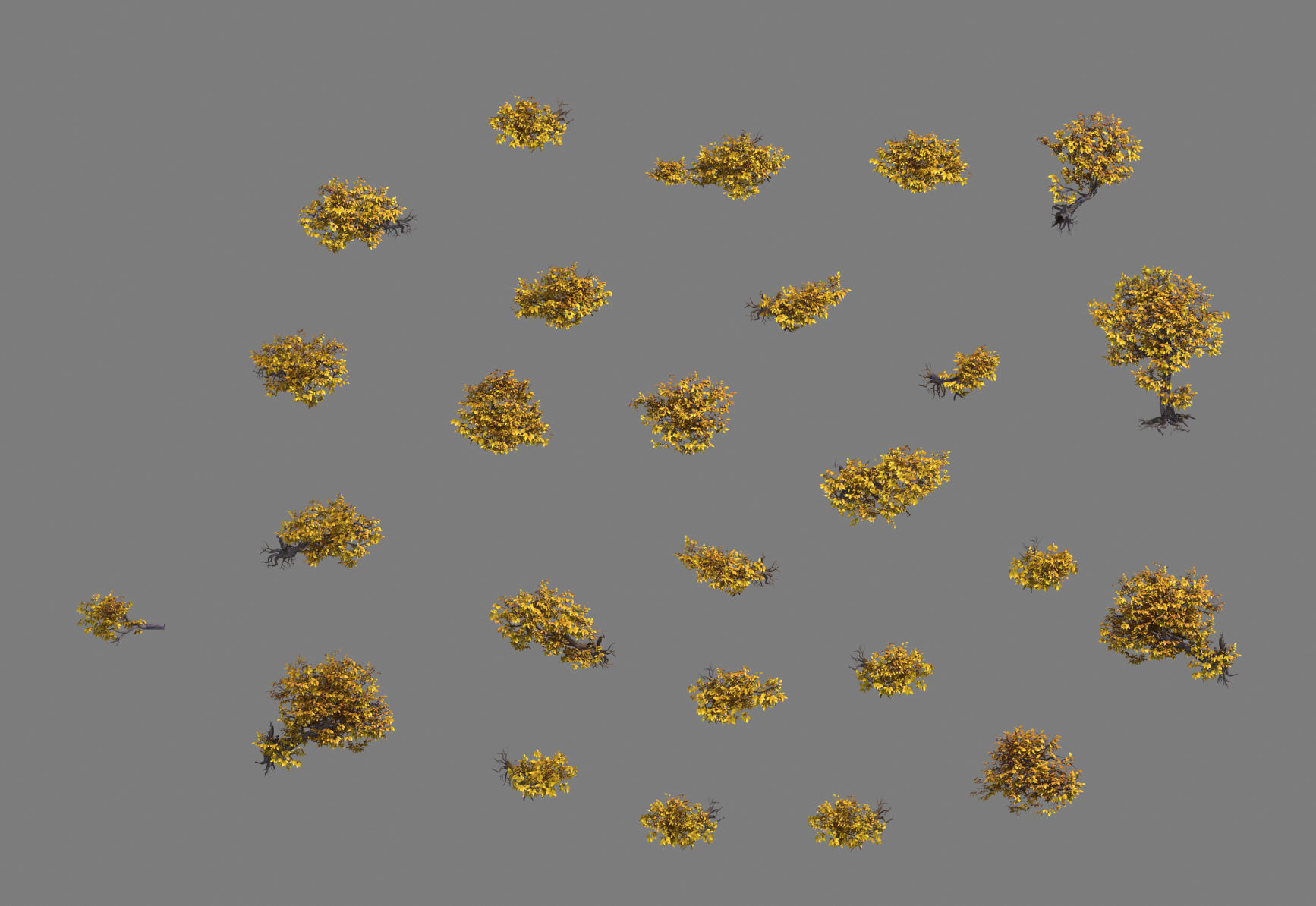 Lion camel - mountain cliff plant 01 3D model_2