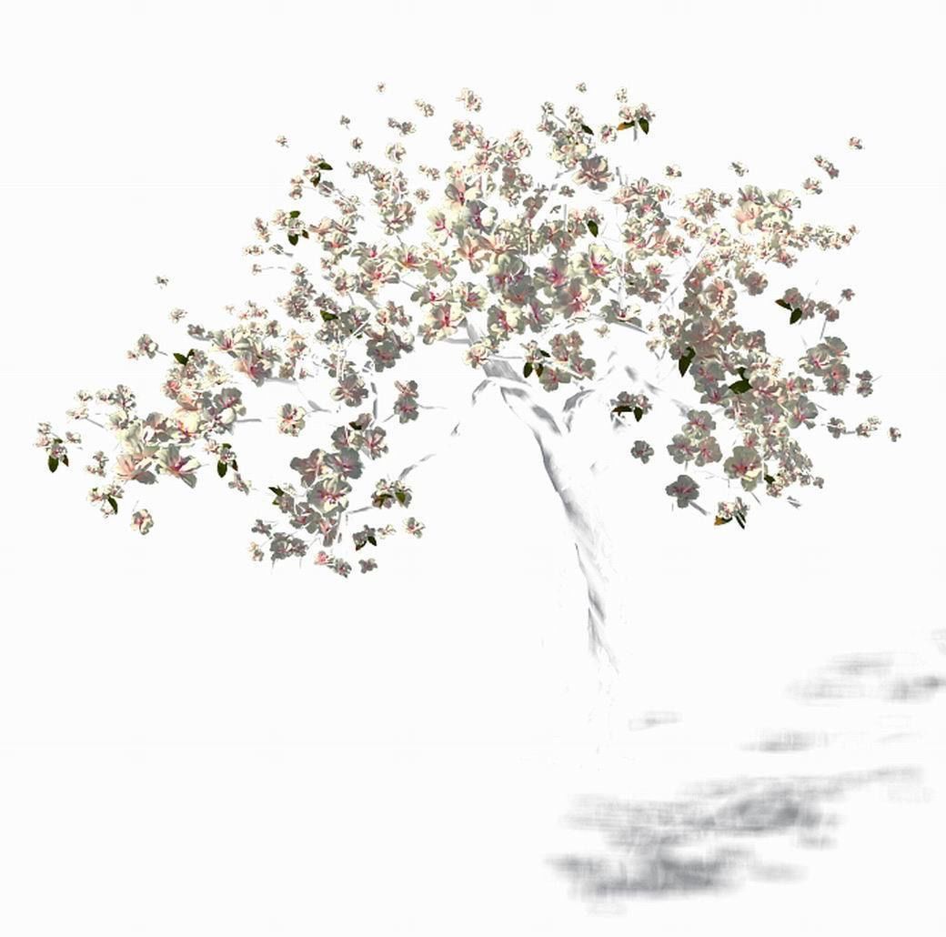 Peach Blossom Island - Trees 06 3D model_3