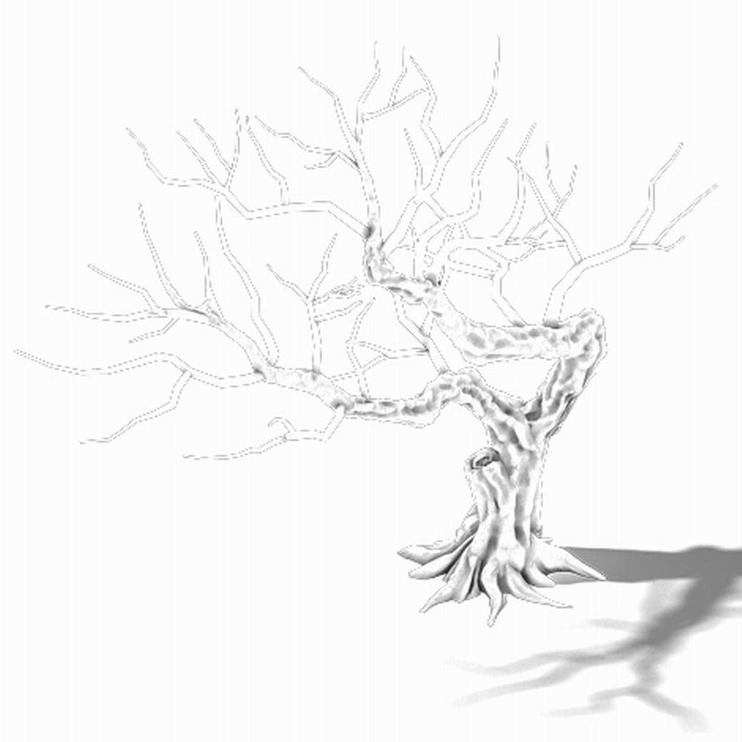 Peach Blossom Island - Peach Tree 01 3D model_3