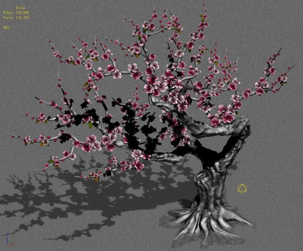 Peach Blossom Island - Peach Tree 01 3D model_8