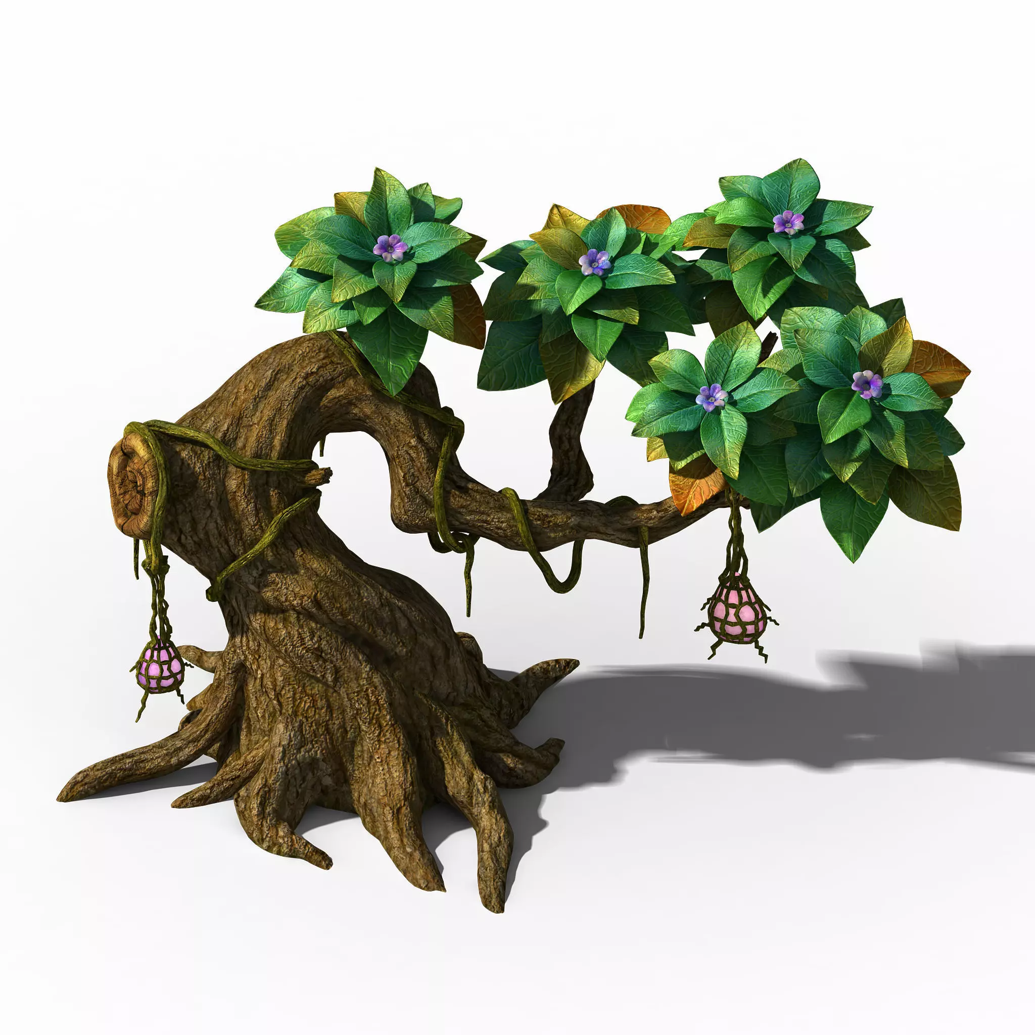 Peach Blossom Island - Plant - Tree 01 3D model_0