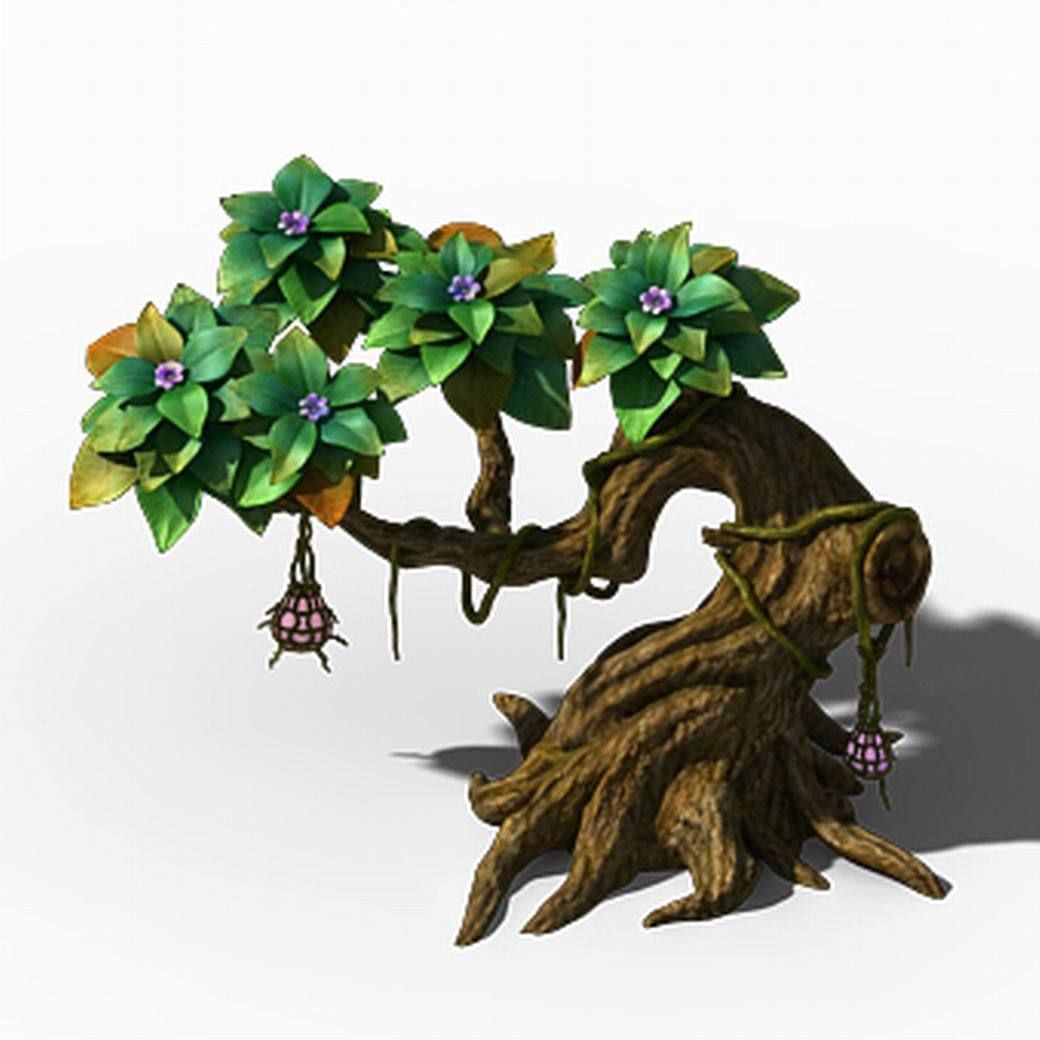 Peach Blossom Island - Plant - Tree 01 3D model_4