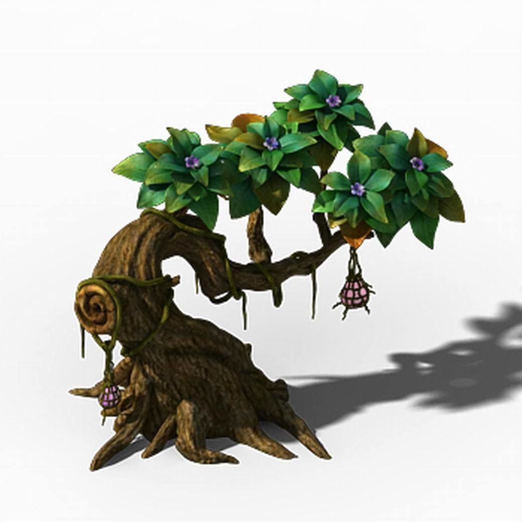 Peach Blossom Island - Plant - Tree 01 3D model_6