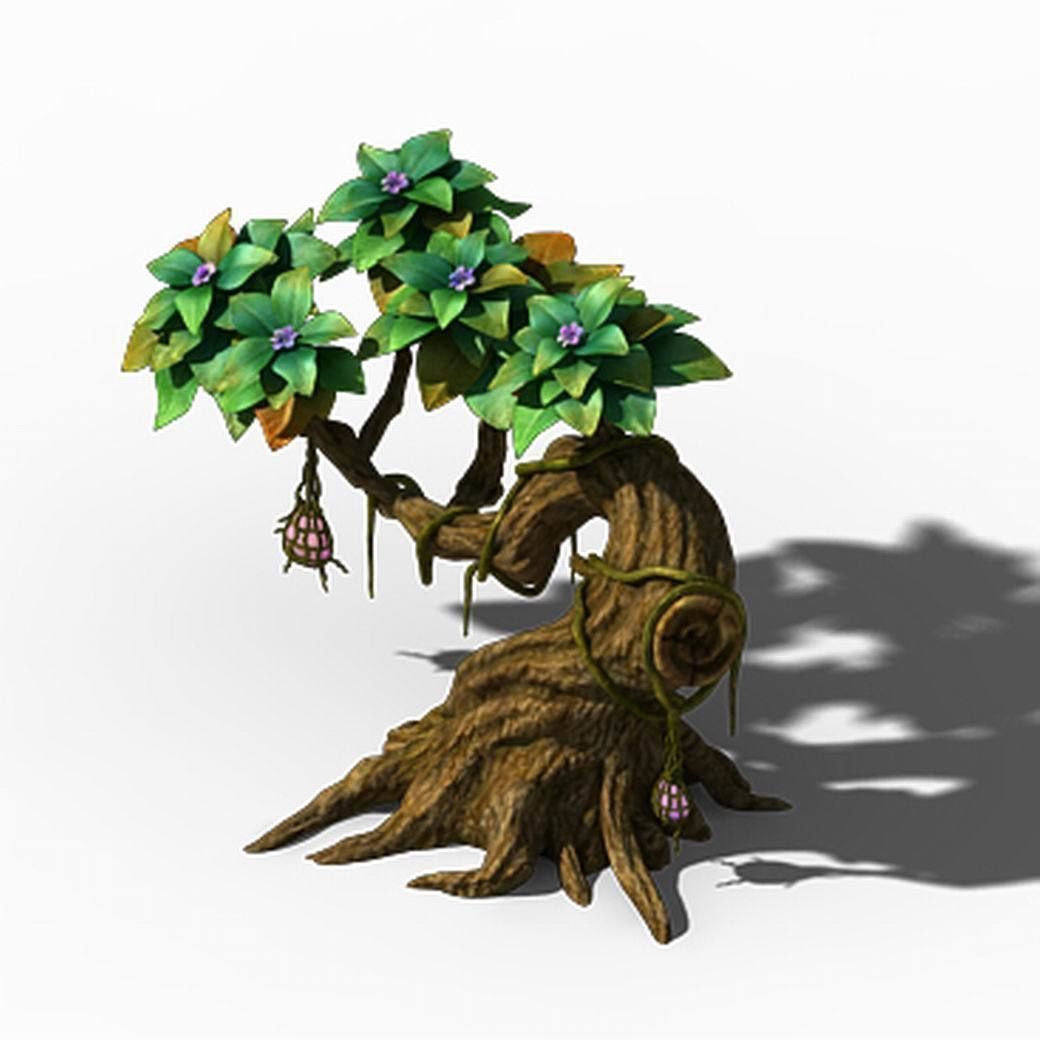 Peach Blossom Island - Plant - Tree 01 3D model_2