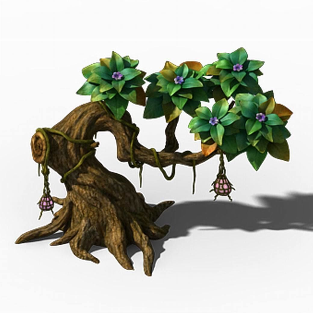 Peach Blossom Island - Plant - Tree 01 3D model_8