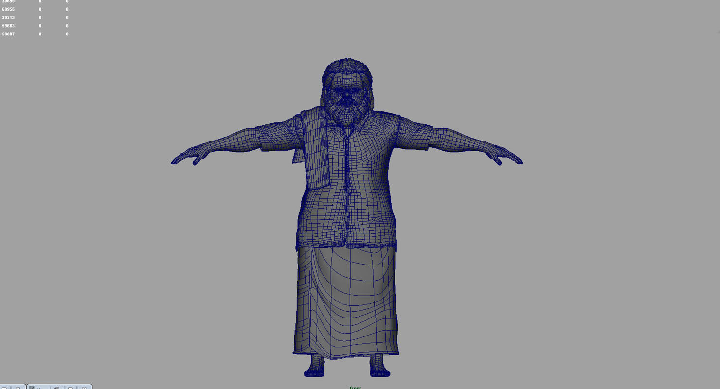  Dwarf man traditional dress 3d model 3D model_6