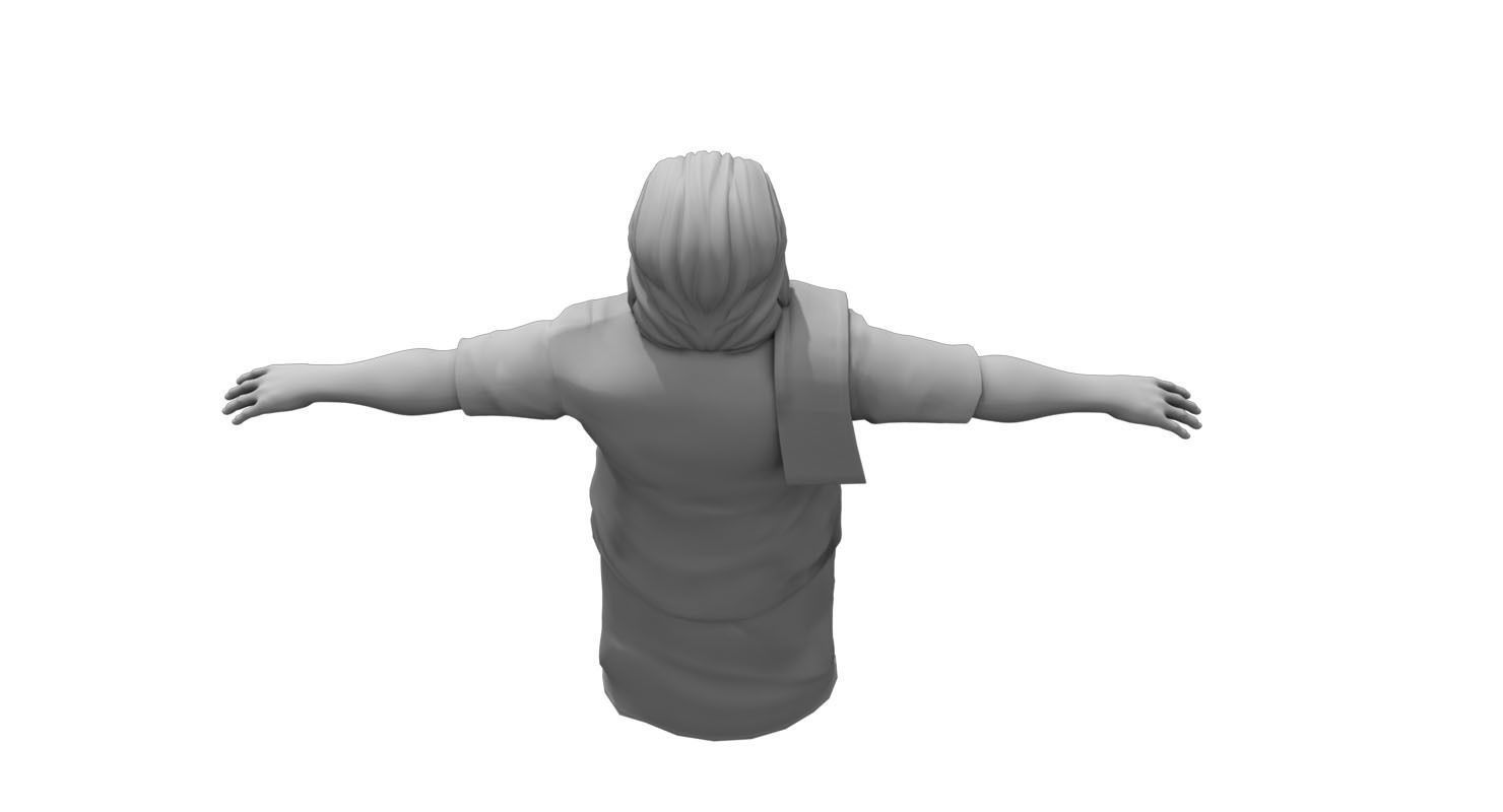  Dwarf man traditional dress 3d model 3D model_4