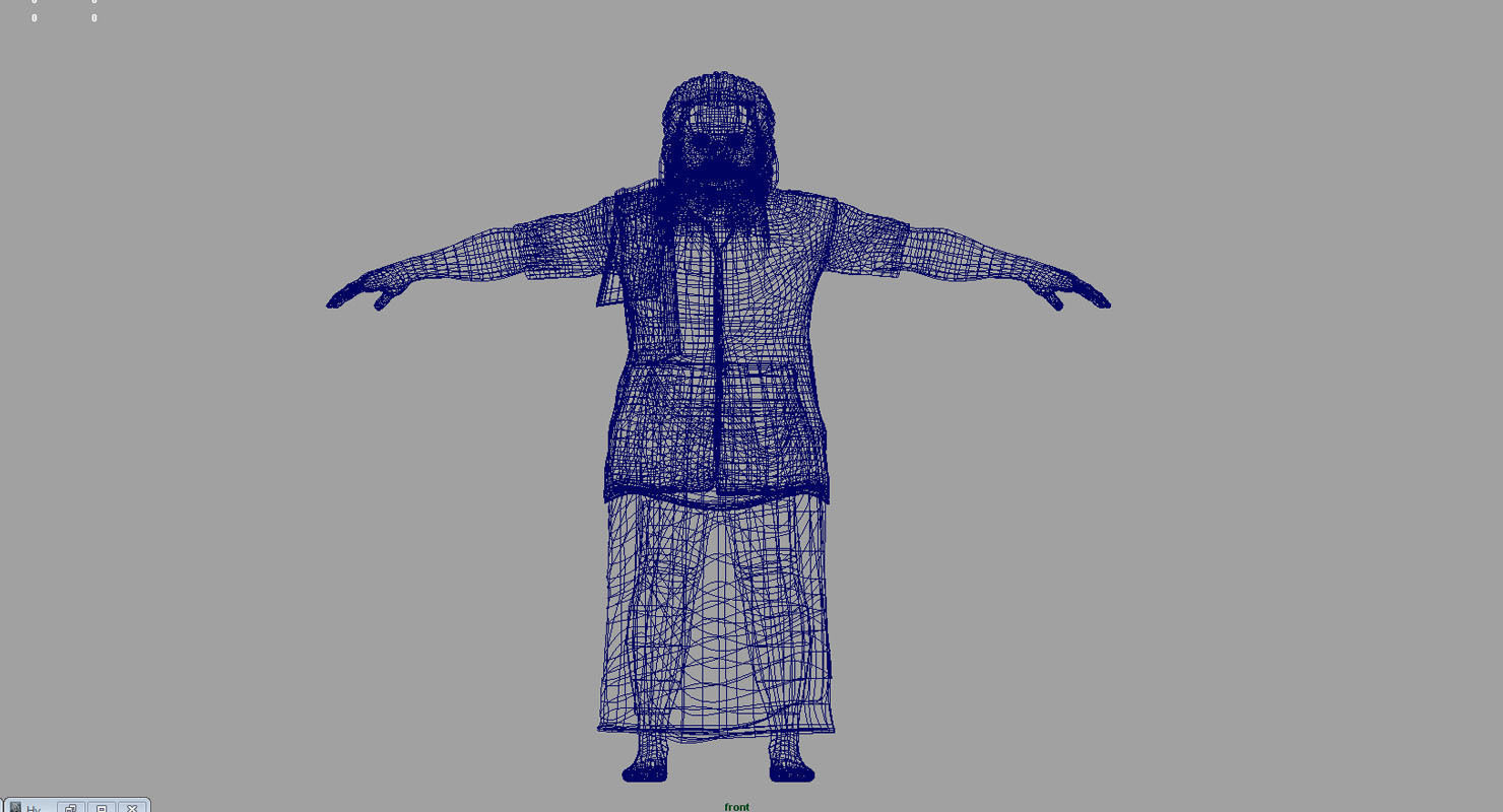  Dwarf man traditional dress 3d model 3D model_7