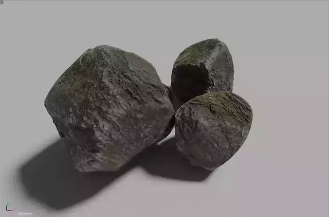 Yosunlu Kayalar - Rocks Which Are Dust Procedural Moss