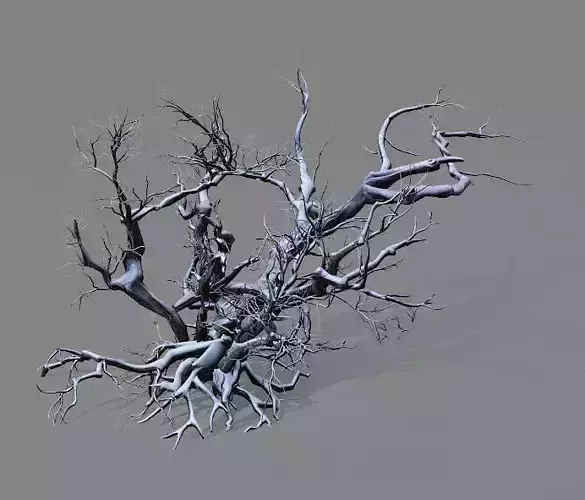 Game Model - Snow - Dead Tree 01 3D model