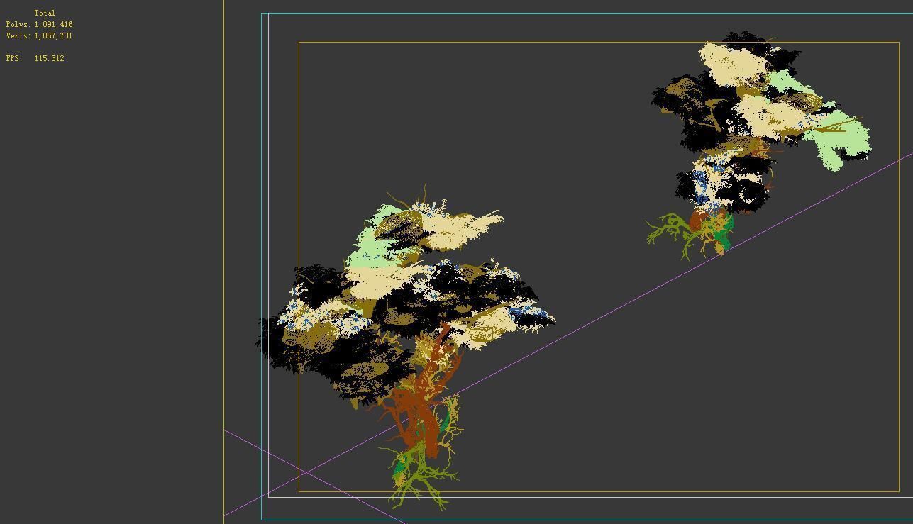 Game Model - Snow - Dead Tree 03 3D model_1