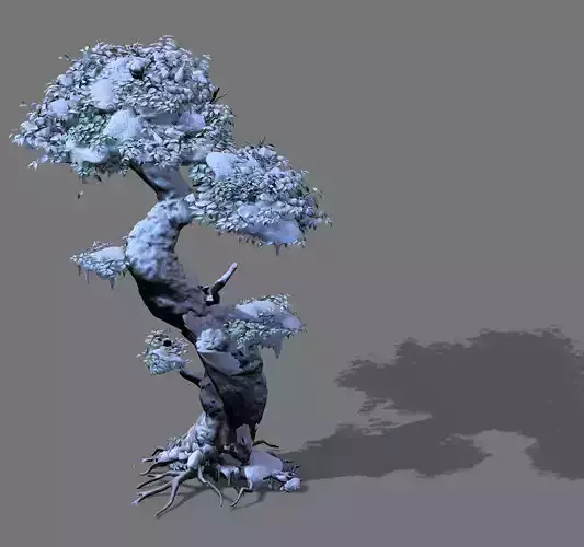 Game Models - Snow - Trees 02