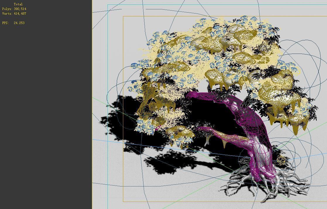 Game Models - Snow - Trees 03 3D model_2